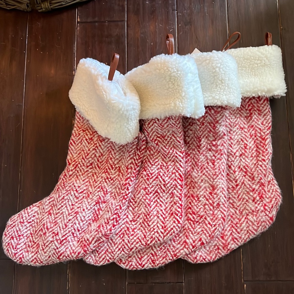 Threshold stockings herringbone set of 4